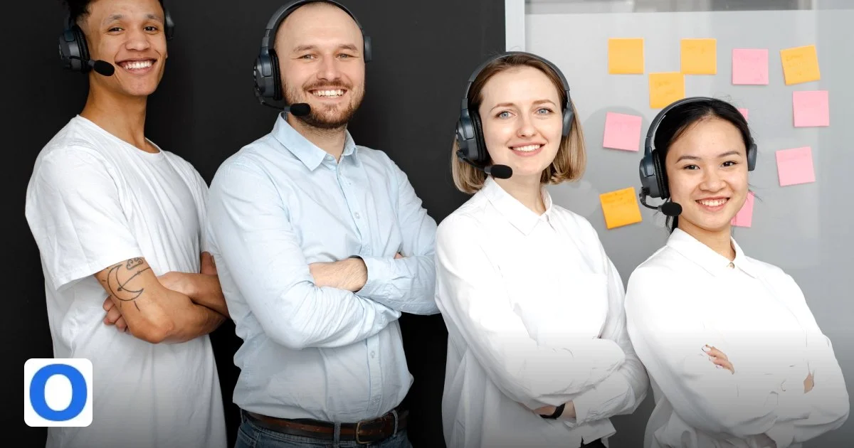 Telegram for Business: The Complete 2026 Integration Guide - team of diverse call center professionals smiling and standing