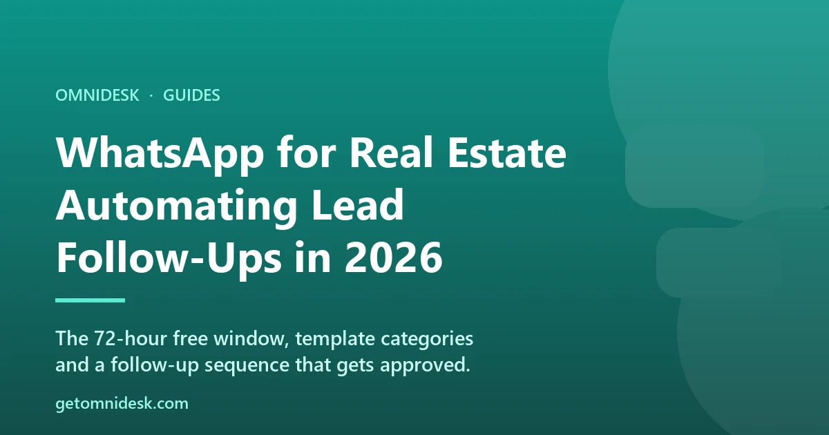 WhatsApp for Real Estate: Automating Lead Follow-Ups in 2026